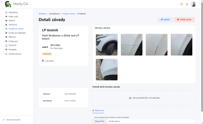 Fotodokumentace závad